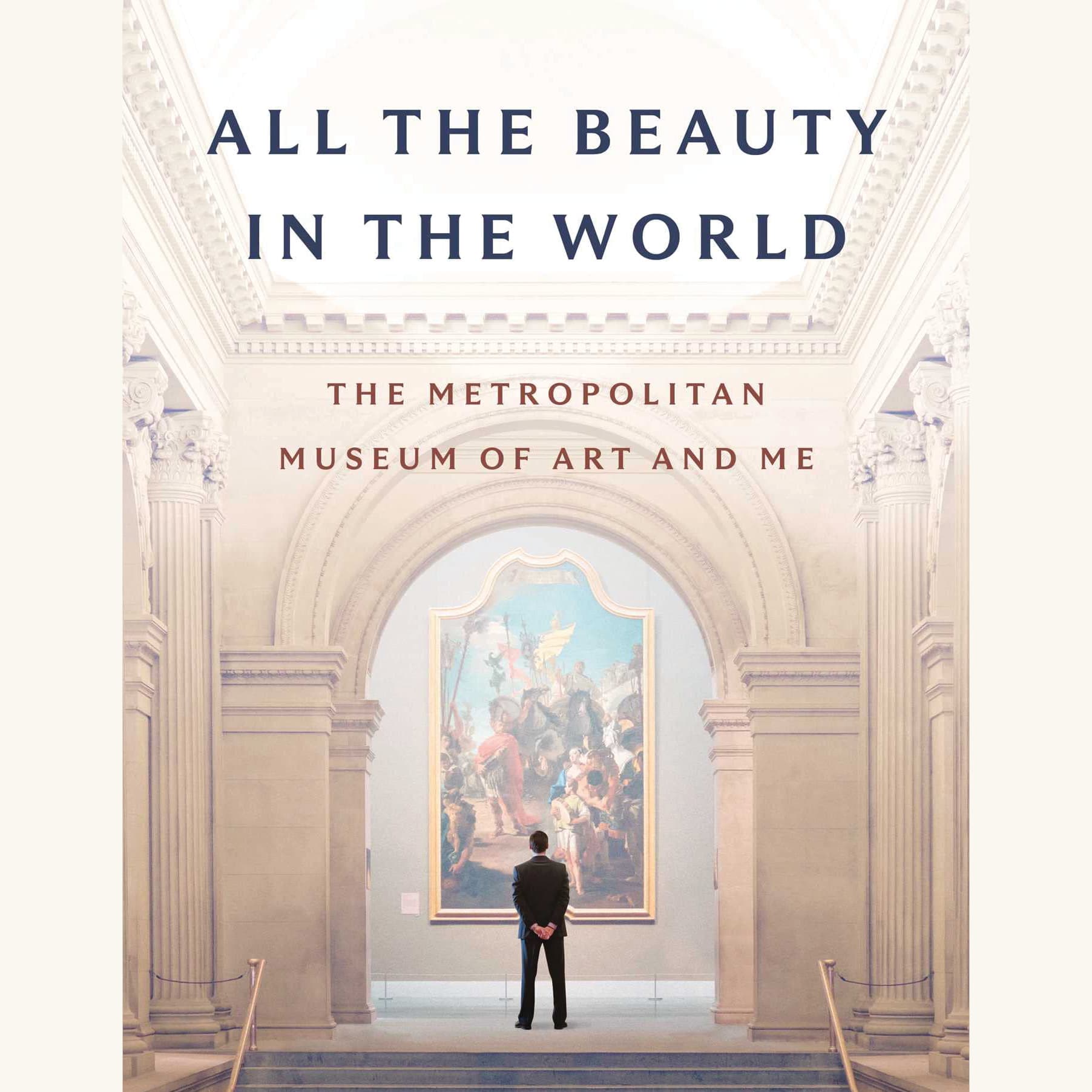 A man standing in front of a painting.