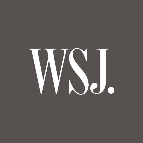WSJ logo in white text on a dark gray background.
